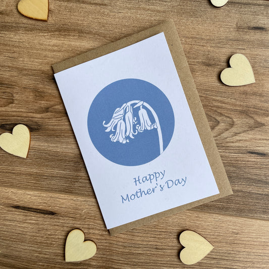 Mother’s Day Bluebell greeting card