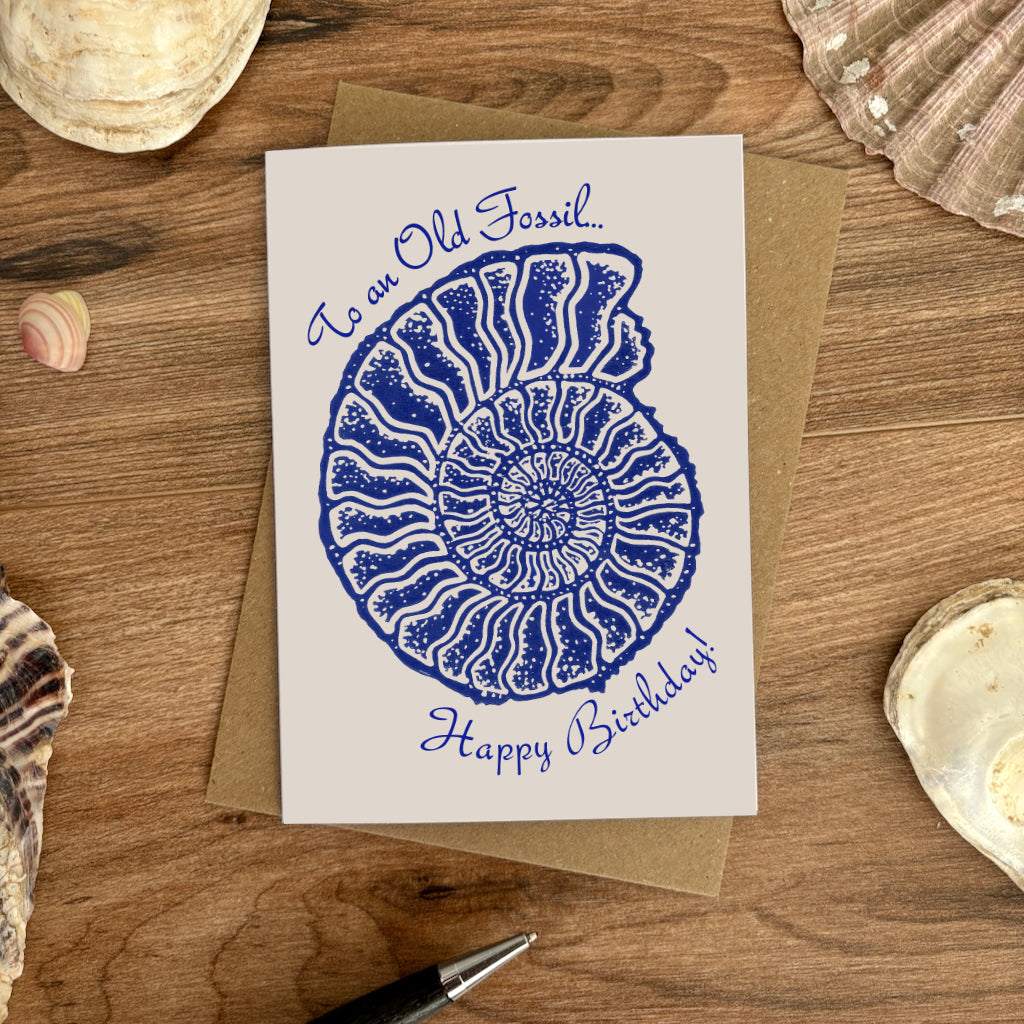 Ammonite Greeting card