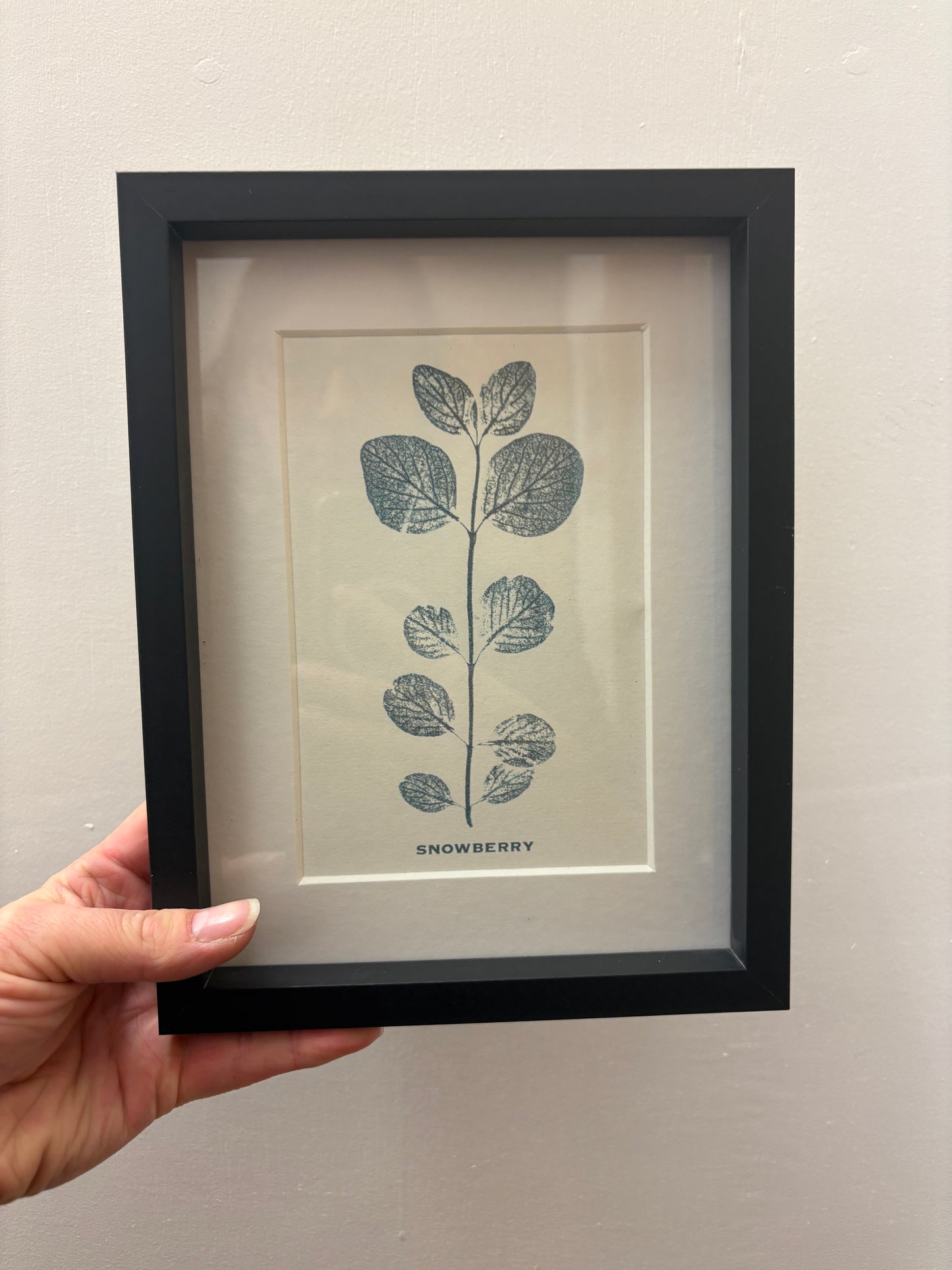 Snowberry mono print