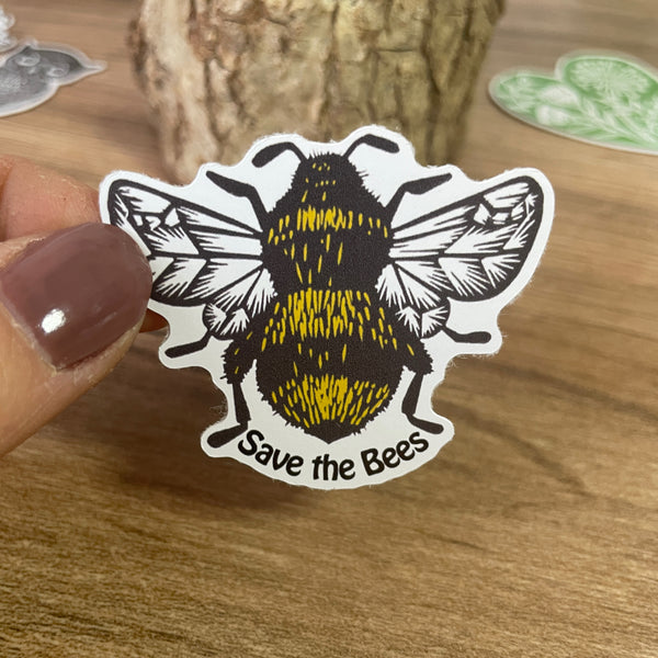 Save the Bees Bumblebee - Eco friendly Sticker