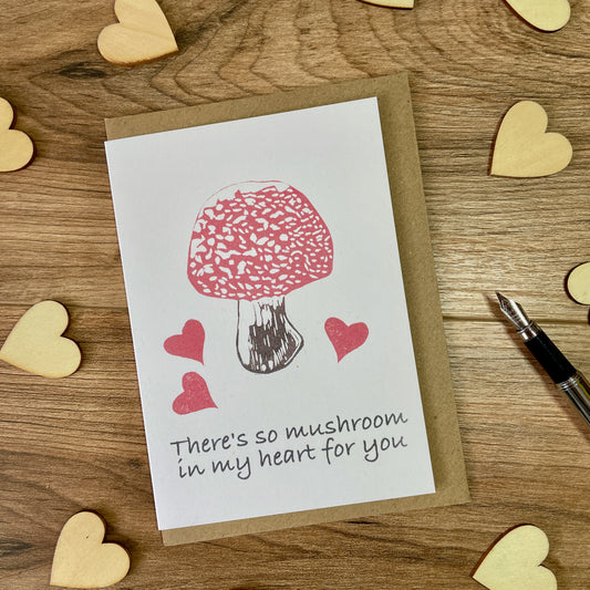 So Mushroom in my Heart Greeting Card