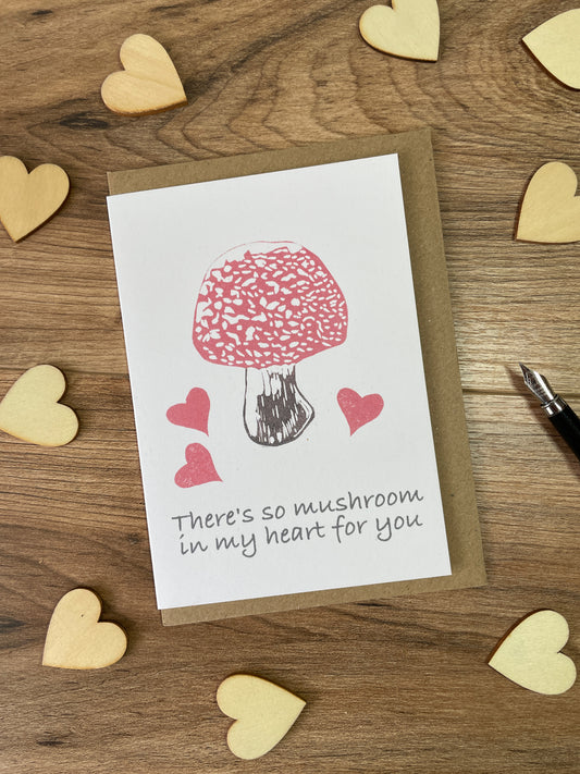 So Mushroom in my Heart Greeting Card