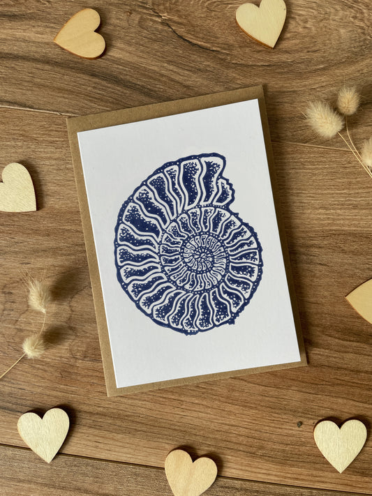 Ammonite Greeting card