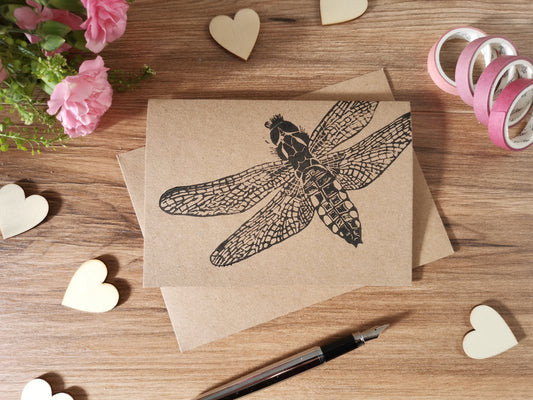 Broad-bodied Chaser Dragonfly greeting card