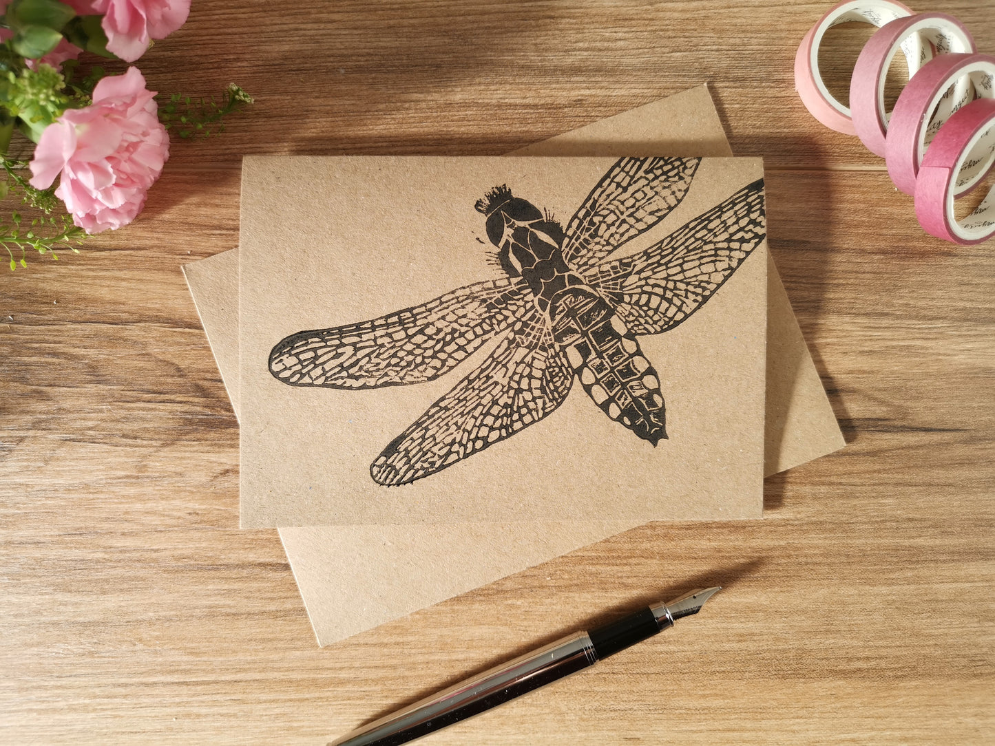 Broad-bodied Chaser Dragonfly greeting card