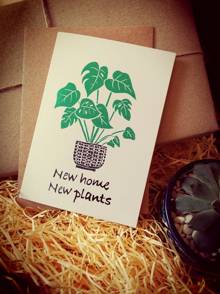 New home, new plants greeting card