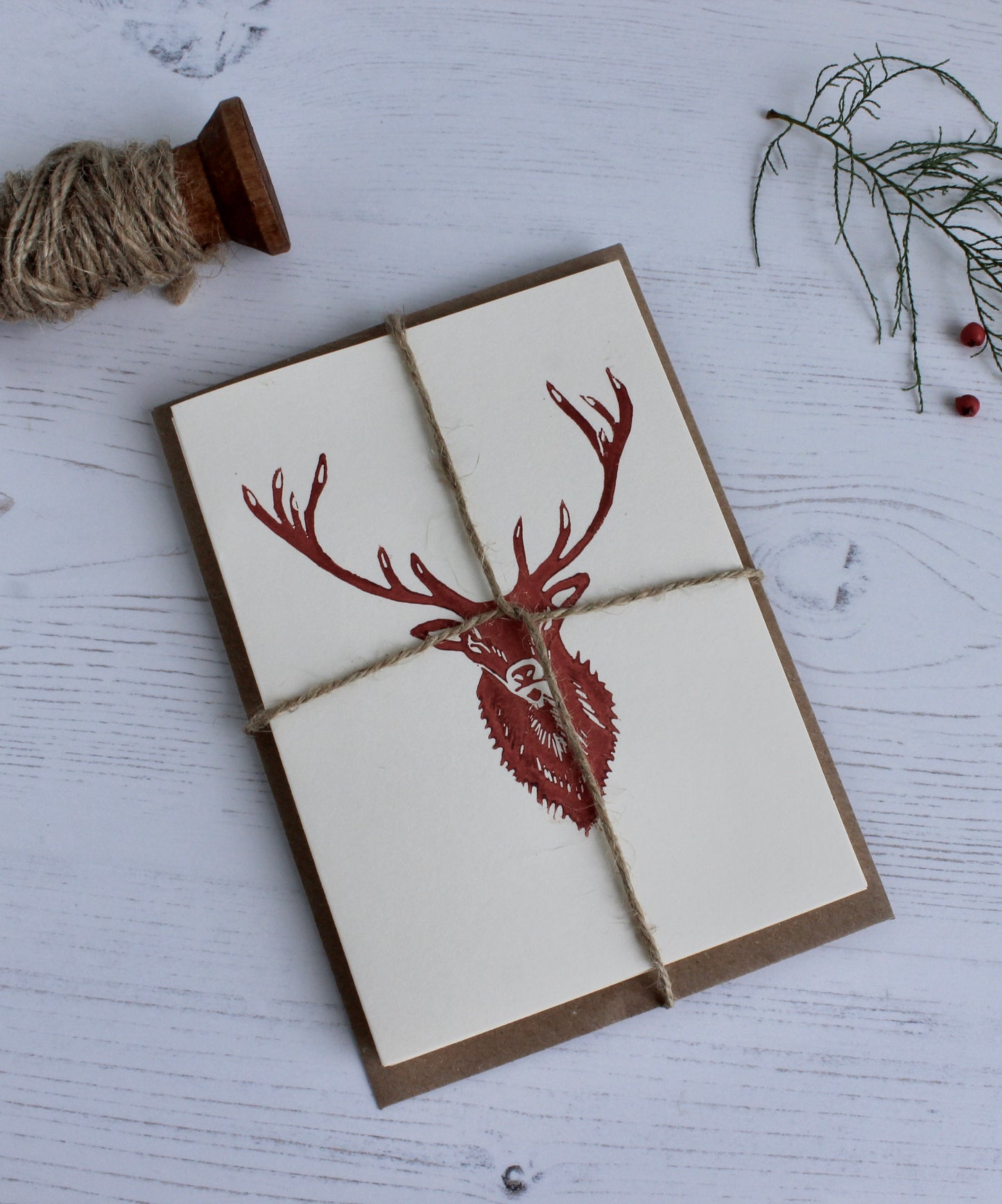 Red Deer Stag Card