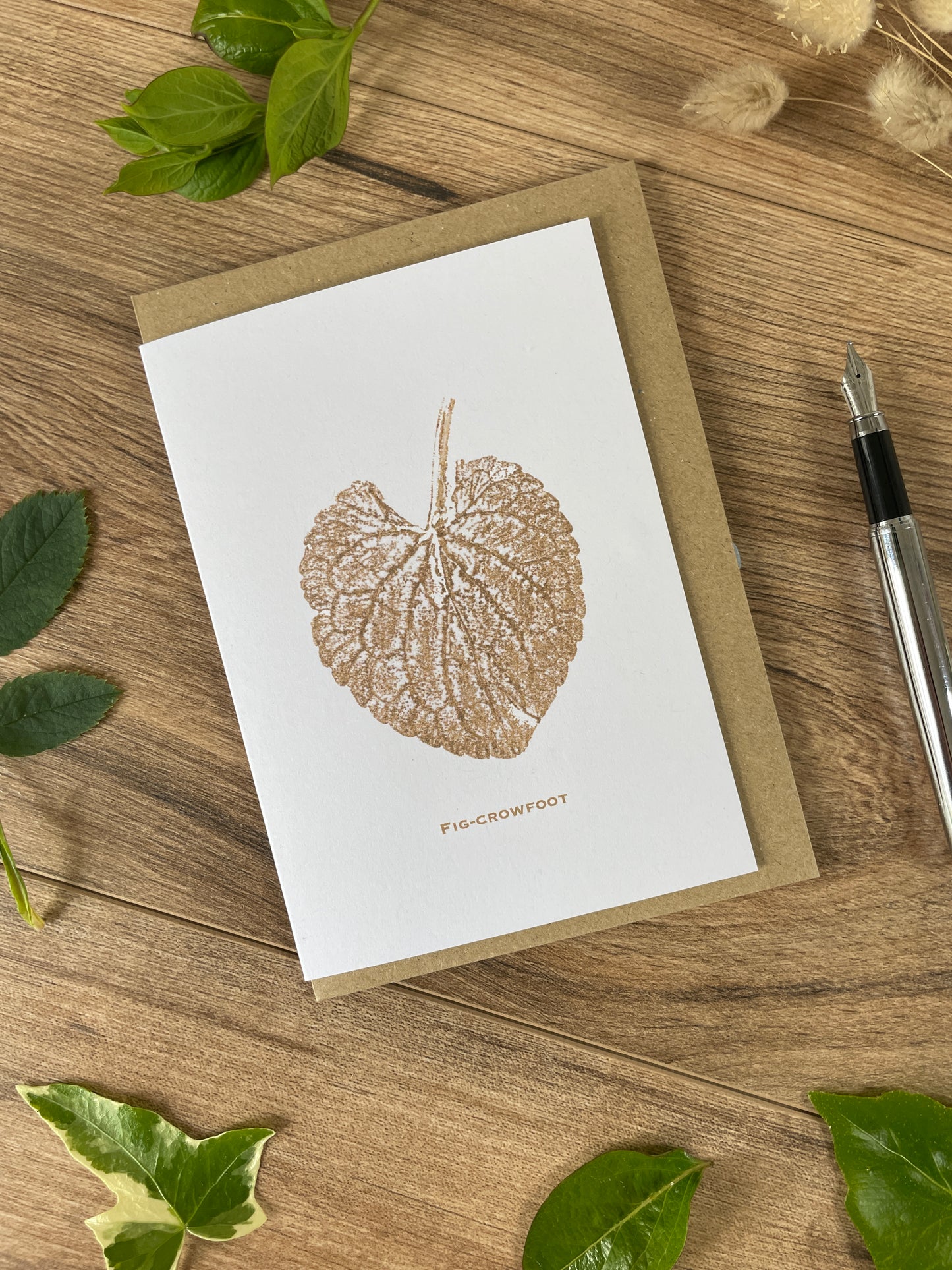Fig-Crowfoot botanical greeting card