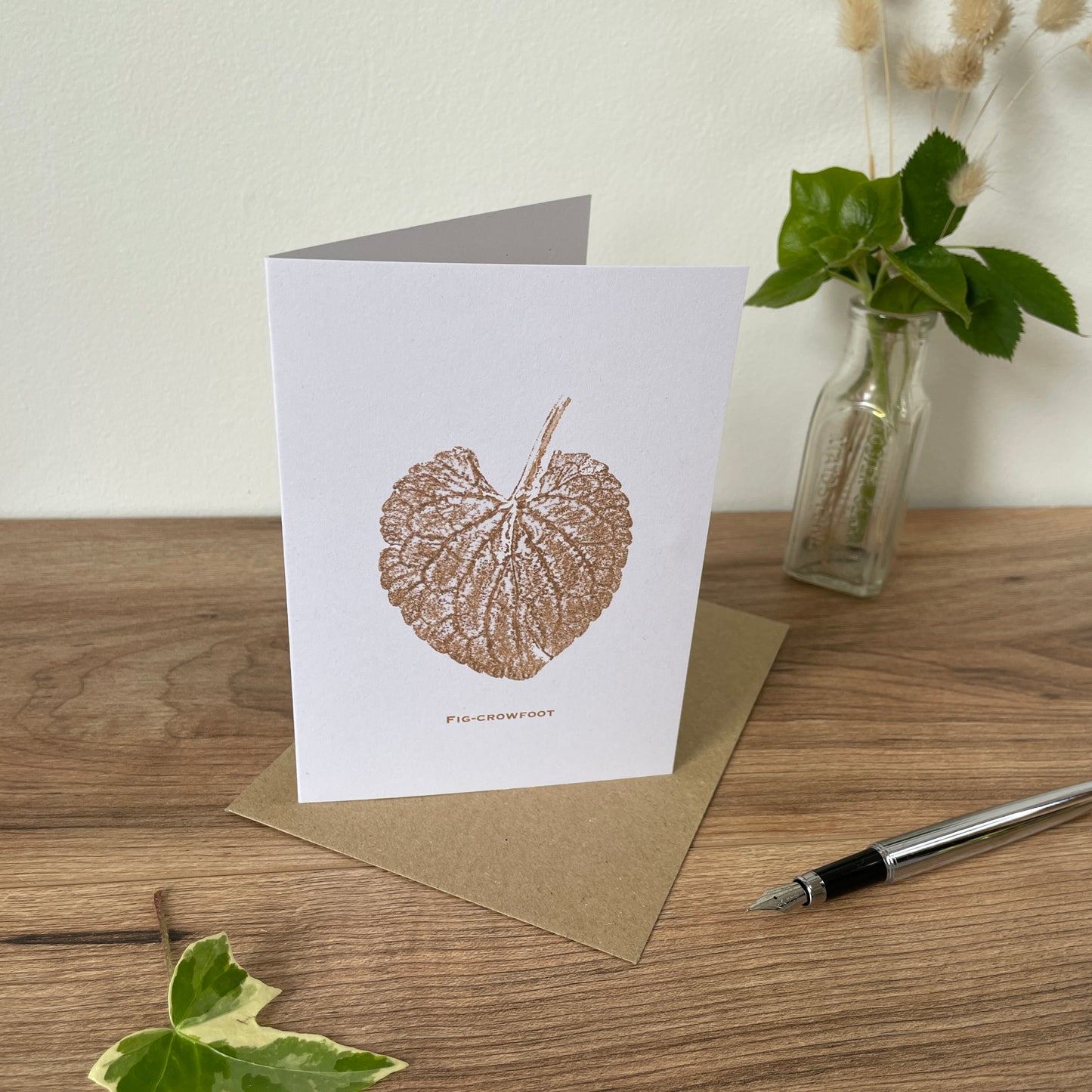 Fig-Crowfoot botanical greeting card