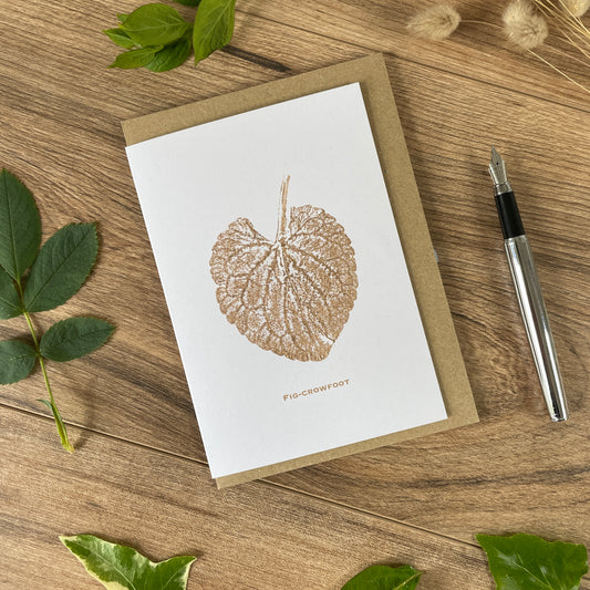 Fig-Crowfoot botanical greeting card