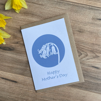 Mother’s Day Bluebell greeting card
