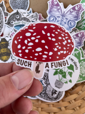 Such a Fungi toadstool- Eco-friendly Sticker