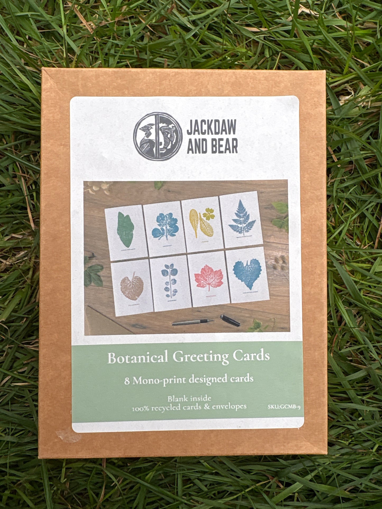 8 pk Botanical Greeting Cards - boxed