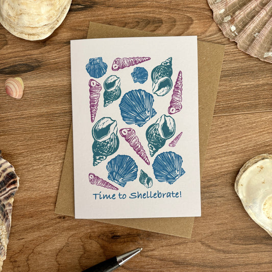Time to shellebrate greeting card