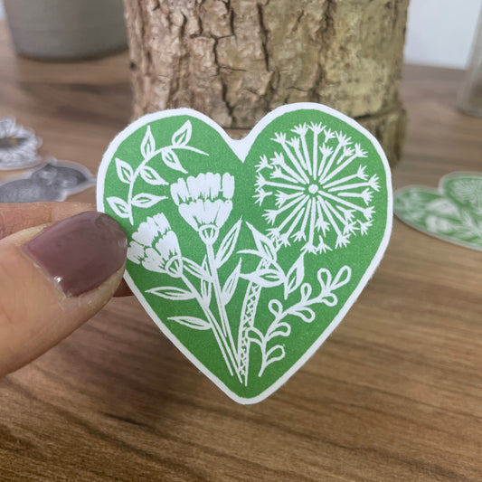 Botanical Heart - Eco-friendly Sticker