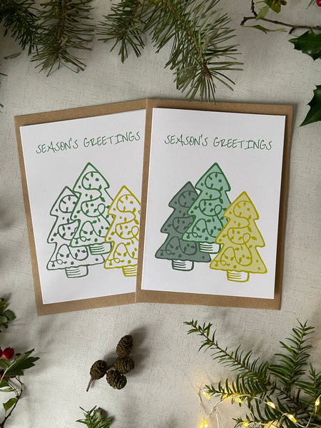 Three Trees Christmas card