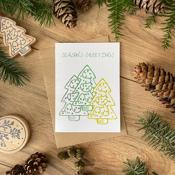 Three Trees Christmas card