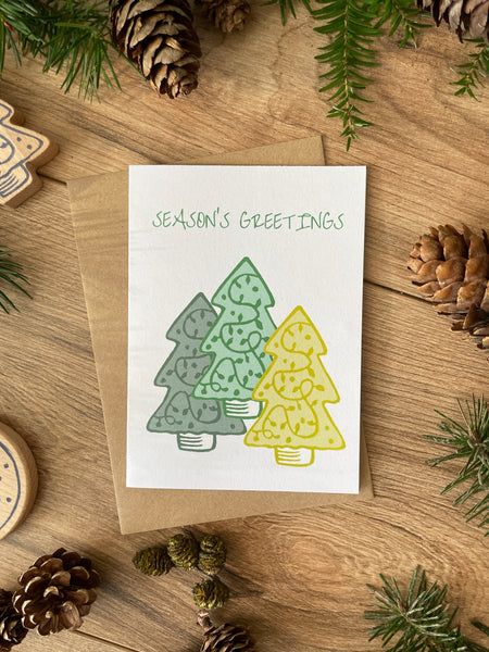 Three Trees Christmas card