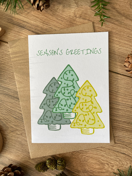 Three Trees Christmas card