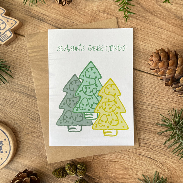 Three Trees Christmas card