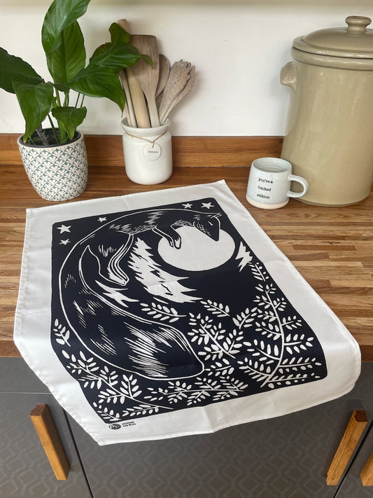 Fox Tea Towel