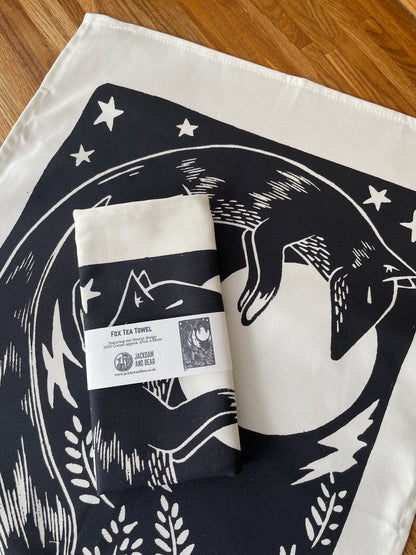 Fox Tea Towel