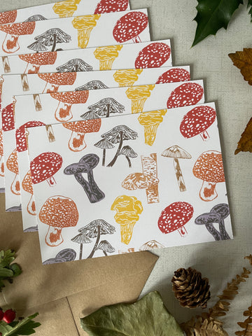Fungi foray notecards, notelets