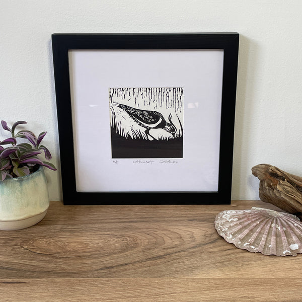 Lapwing - Linocut art print