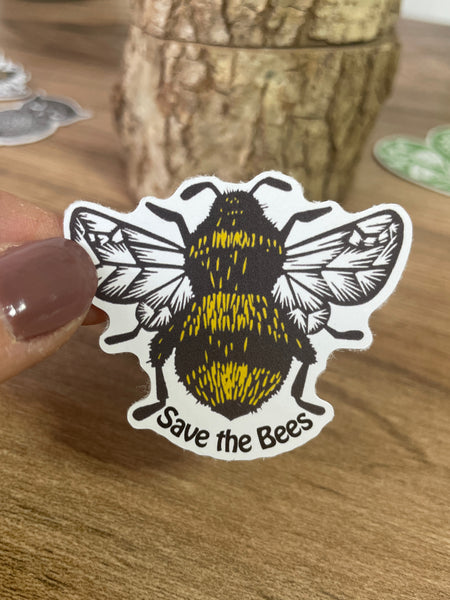 Save the Bees Bumblebee - Eco friendly Sticker