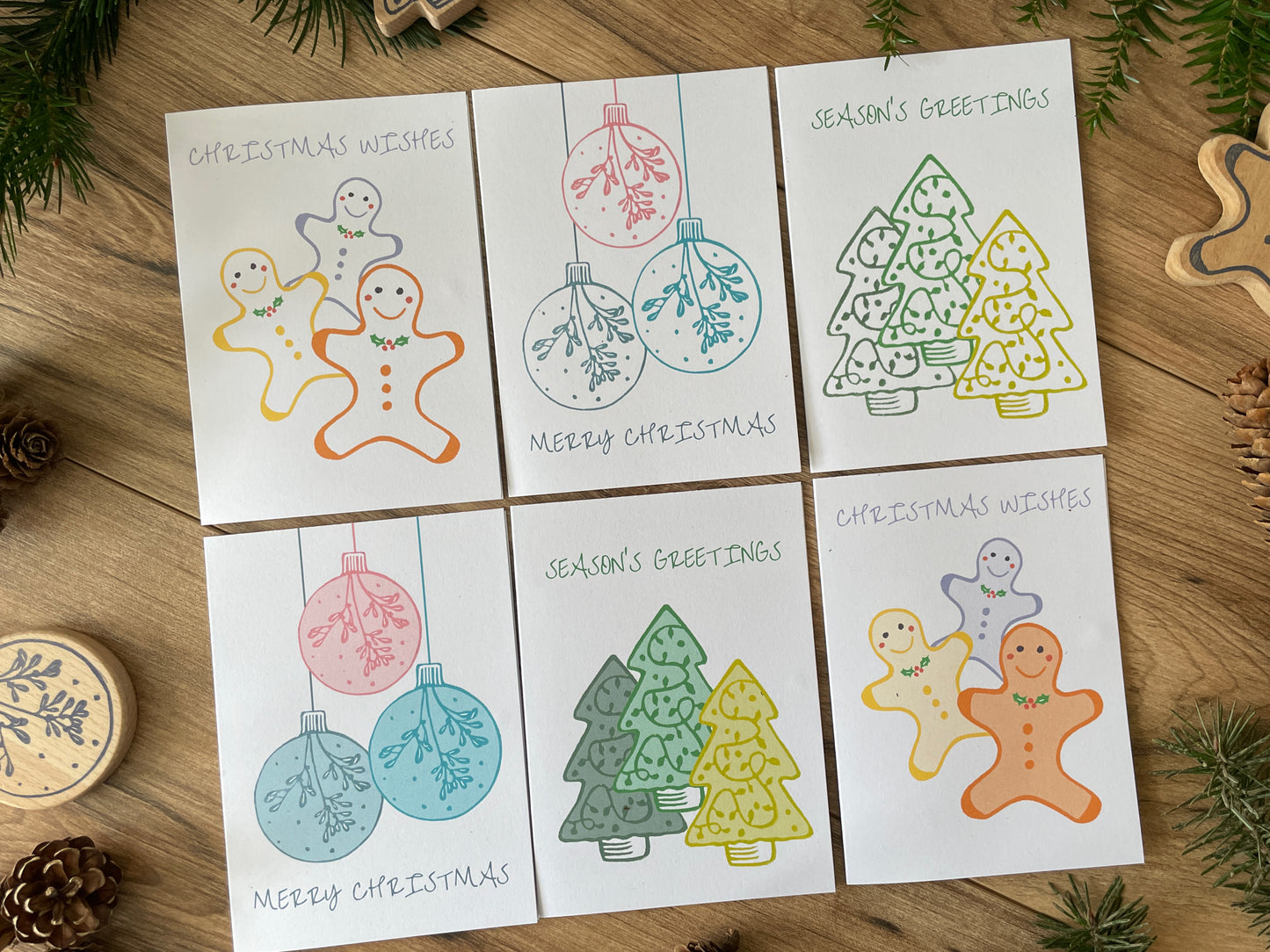 Boxed set of 6 Christmas Cards