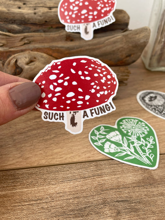 Such a Fungi toadstool- Eco-friendly Sticker