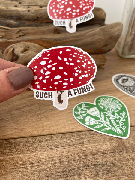 Such a Fungi toadstool- Eco-friendly Sticker