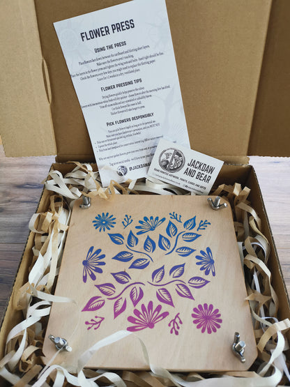 Large Wooden Flower Press - various designs
