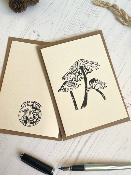 Inkcap Fungi Greeting Card