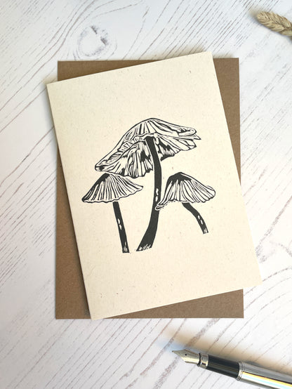 Inkcap Fungi Greeting Card