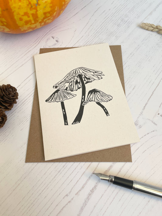 Inkcap Fungi Greeting Card