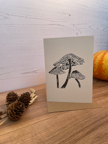 Inkcap Fungi Greeting Card