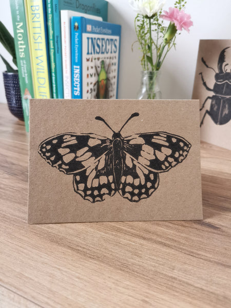 Marbled White butterfly greeting card