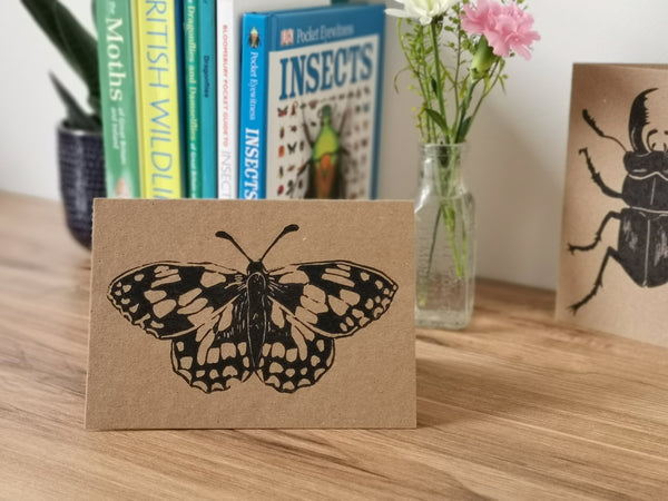 Marbled White butterfly greeting card