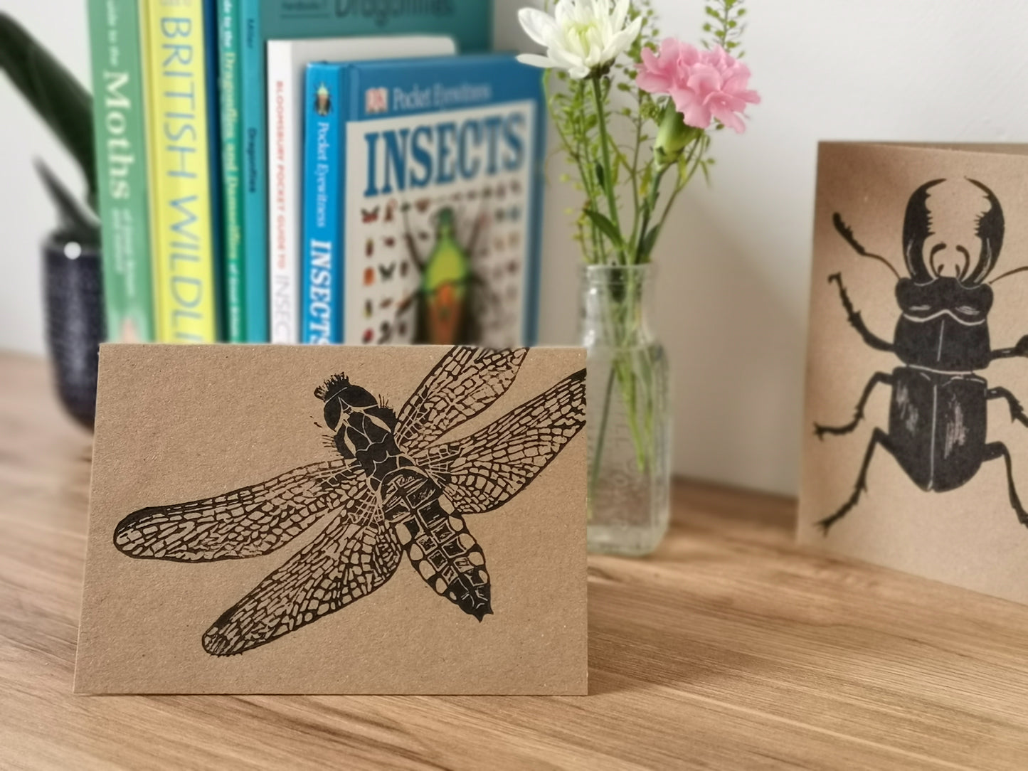 Broad-bodied Chaser Dragonfly greeting card