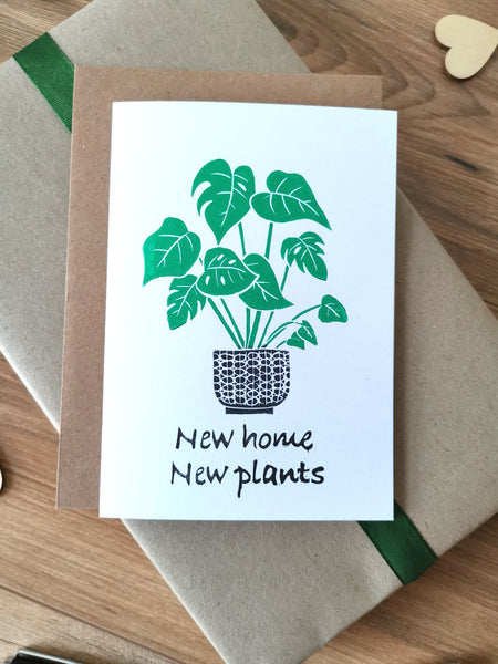 New home, new plants greeting card