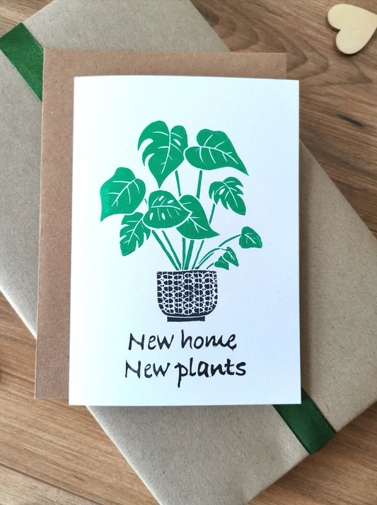 New home, new plants greeting card