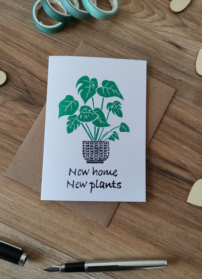 New home, new plants greeting card