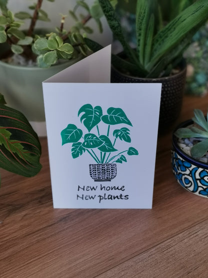 New home, new plants greeting card