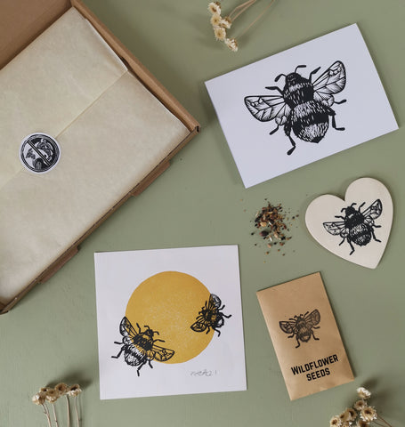 Gift set for bumblebee lovers, letterbox gifts, gift box