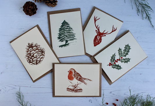 Box of 5 Christmas cards