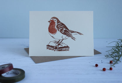 Robin Card Christmas card