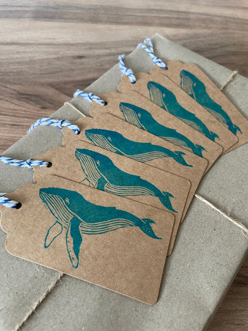Whale Gift Tags 6pk