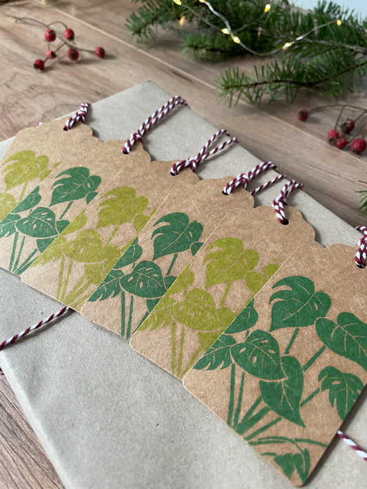 Monstera Gift Tags 6pk