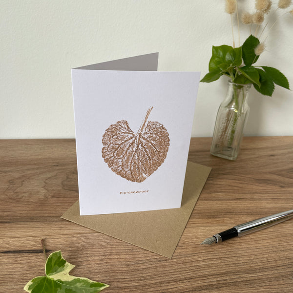 Fig-Crowfoot botanical greeting card